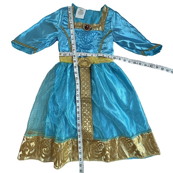 Disney Pixar Brave Merida Classic Costume, Auqa/Gold size 4-6X Disney princess - Picture 7 of 8